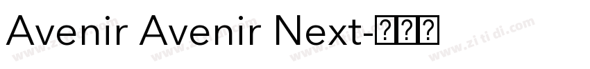 Avenir Avenir Next字体转换